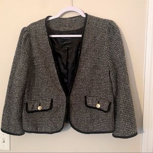 Anthropologie Sanctuary Gray Tweed Jacket